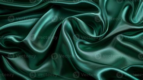 Luxurious Dark Green Satin Fabric With Elegant Shimmer Perfect For