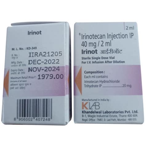 Mg Ml Irinotecan Injection Ip Mg Ml Irinotecan Injection