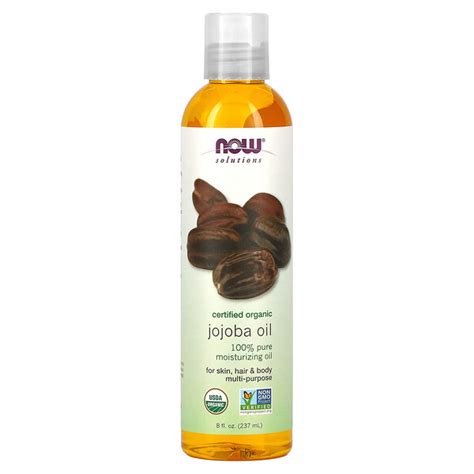 Now Foods Solutions Organic Jojoba Oil 8 Fl Oz 237 Ml