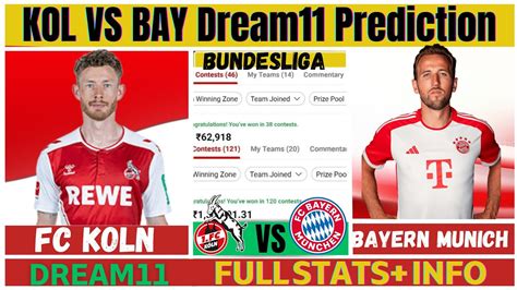 Kol Vs Bay Dream Team Kol Vs Bay Dream Prediction Fc Koln Vs