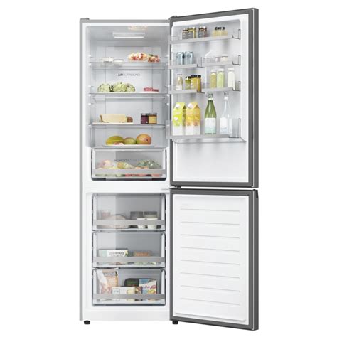 Haier Hdw Dnpk Cm Frost Free Fridge Freezer Silver Appliance City