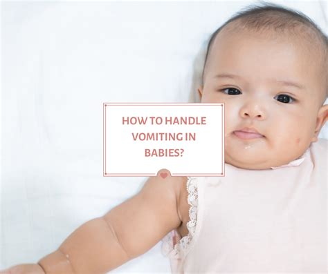 How to handle vomiting in babies? - Sherlyn Lifestyle Experience