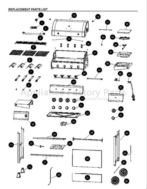 Dyna Glo Grill Parts Diagram