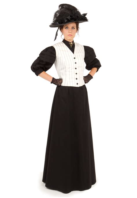 Edwardian Vest Skirt Blouse Ensemble Recollections