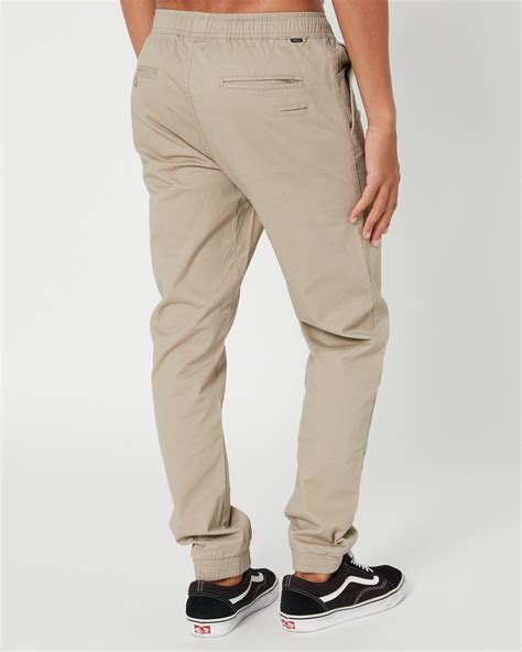 Swell Blackbird Mens Jogger Pant Khaki Surfstitch