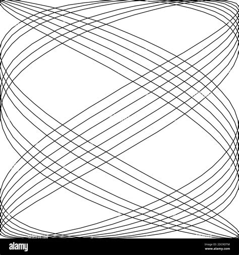 Geometric Curved Intersecting Lines Abstract Grid Mesh Pattern