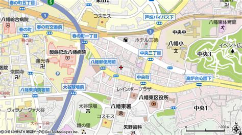 福岡県北九州市八幡東区中央2丁目 地図（住所一覧から検索） ：マピオン