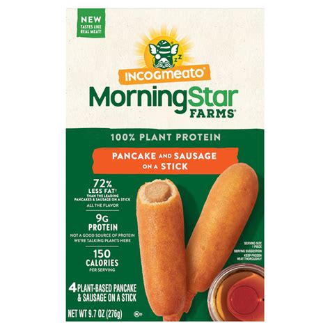 Save On Morningstar Farms 100 Plant Protein Pancake And Sausage On A Stick 4 Ct Order Online