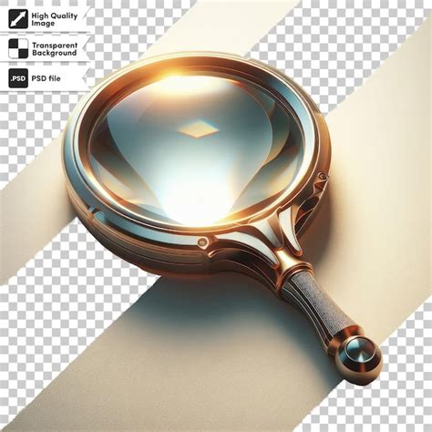 Premium Psd Psd Magnifying Glass On Transparent Background With