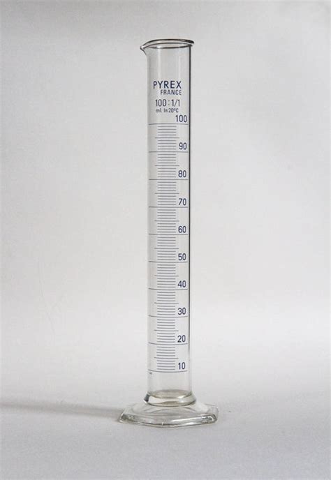 Eprouvette En Verre Pyrex Graduee Ml Tube De Laboratoire Pour D Co