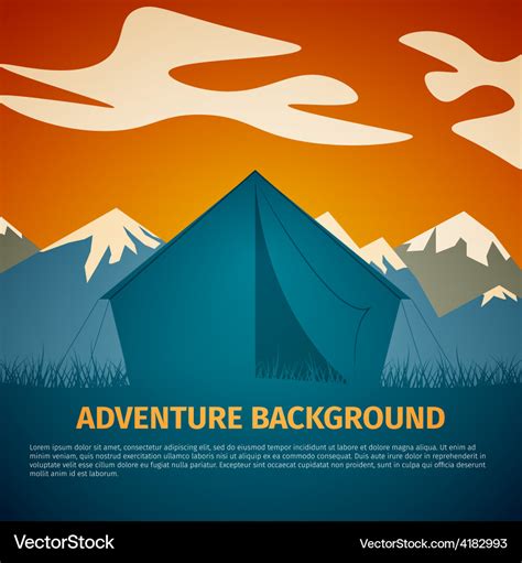 Adventure background Royalty Free Vector Image