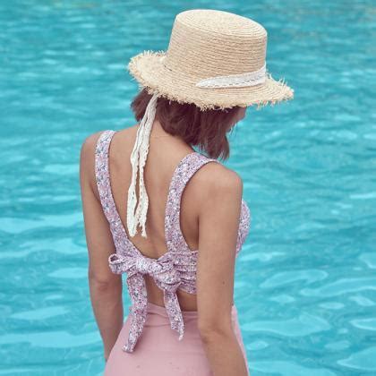 Sexy High Waist Bikini Swimsuit Female Split Triangle Slim Swimsuit On Luulla