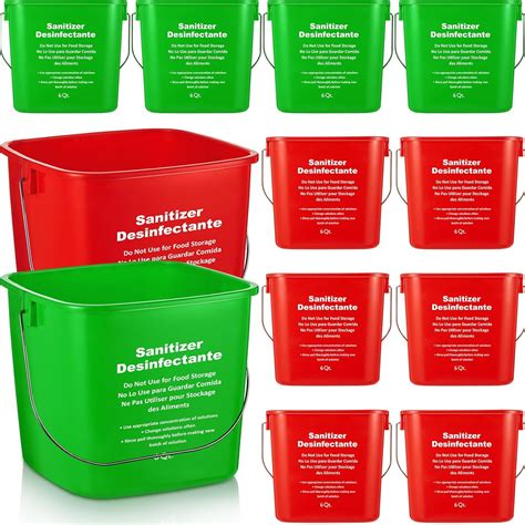 Amazon Mumufy 12 Pcs Commercial Cleaning Bucket 6 Quart Cleaning