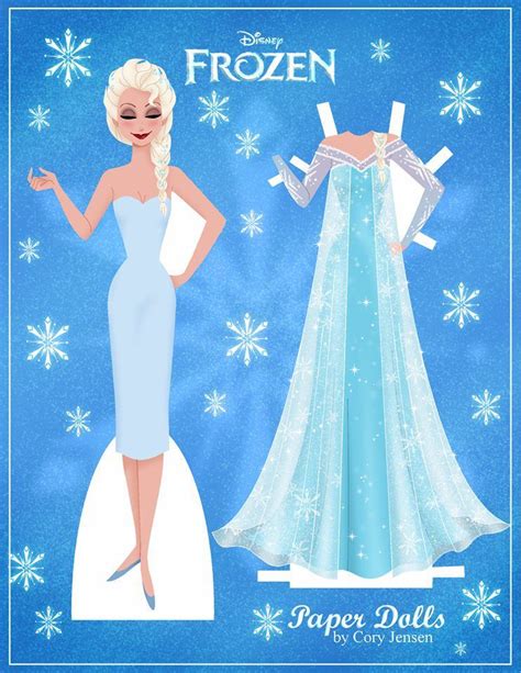 Disneys Frozen Printable Paper Dolls Frozen Paper Dolls Paper Dolls