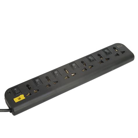 Buy EU Power Extension Board 6 Universal Sockets And 6 Switches Fire