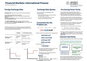 Qr Tvm Tvm Financial Markets Time Value Of Money Quick Review I