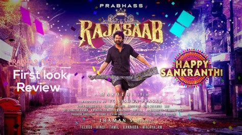 Raja Saab Prabhas First Look Review Siddhu Reviews Youtube