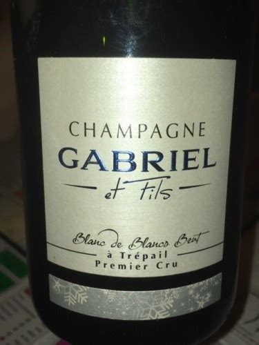 Gabriel Et Fils Blanc De Blancs Brut Champagne Premier Cru Vivino Brasil