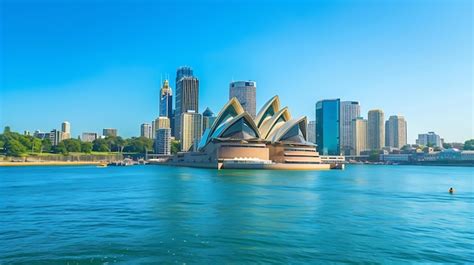 O horizonte da cidade de Sydney Austrália Circular Quay e Opera House