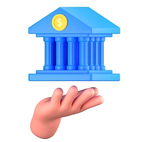 Premium PSD Hand Gesture Hold Bank Building Finance