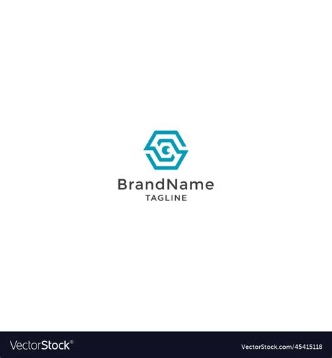 Cube Eye Logo Icon Design Template Flat Royalty Free Vector