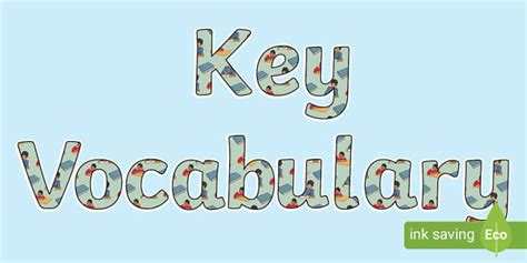 Key Vocabulary Display Lettering - Twinkl - KS2 - Twinkl