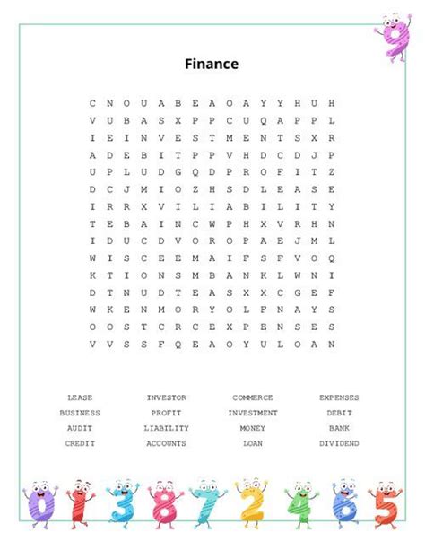 Finance Word Search