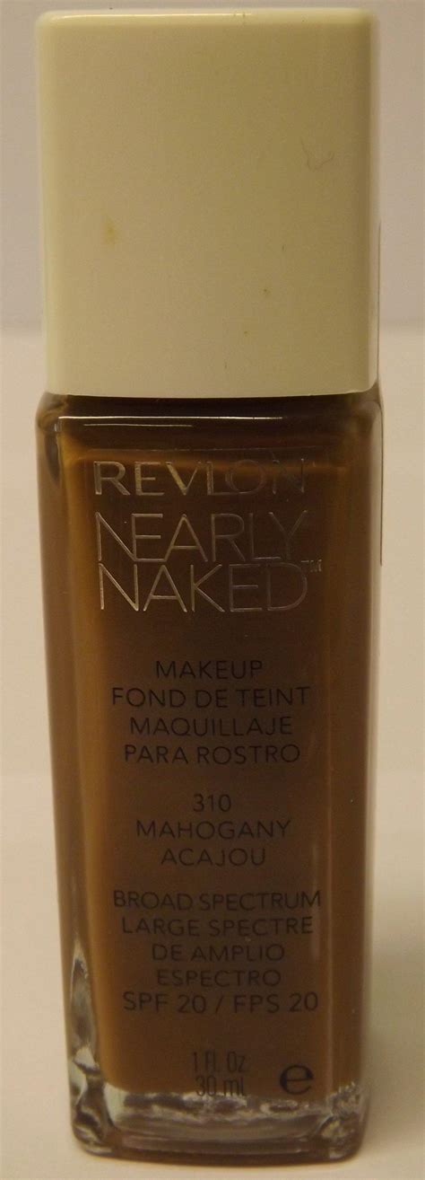 Revlon Nearly Naked Foundation Mahogany Lightweight Buildable