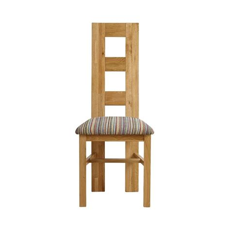 Wave Back Dining Chair In Natural Solid Oak Oak Furnitureland Oak