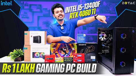 Rs 1 Lakh Gaming Editing PC Build 2023 Intel I5 13400F ZOTAC RTX