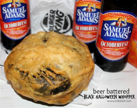 ~Beer Battered BLACK Halloween Whopper! | Oh Bite It