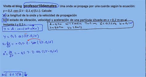 Movimiento Ondulatorio Ejercicios Resueltos Ecuaciones Parte 2 YouTube