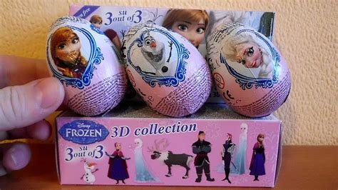 Set 2 The Search For Elsa Frozen 3 Pack Surprise Eggs 3 D Collection