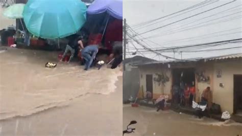 GALERÍA Fuertes lluvias inundan calles de Gracias Lempira