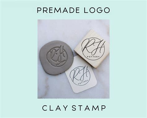 Custom Logo Clay Stamp, Initials Custom Pottery Stamp, Personalizable ...