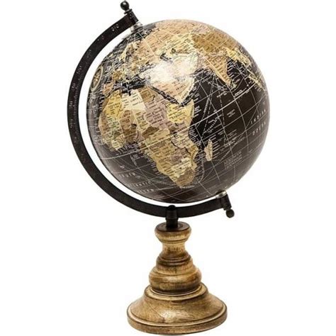 Grande Mappemonde Globe Terrestre D Coratif Rotatif Planisph Re Sur