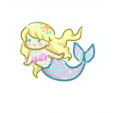 人魚姫イラスト No 1592751／無料イラストフリー素材なら「イラストac」