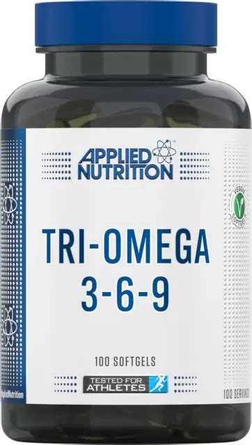 TRI OMEGA OMEGA 3 6 9 Capsules Supplement With EPA DHA Fatty Acids