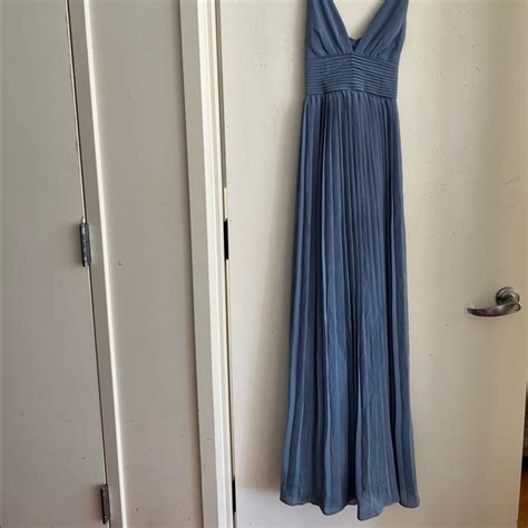 Lulus Dresses Lulus Depths Of My Love Dusty Blue Maxi Dress Poshmark