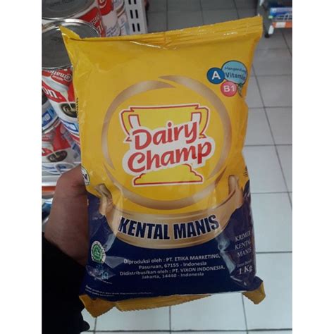 Jual Susu Krimer Kental Manis Dairy Champ Refill Kg Shopee Indonesia