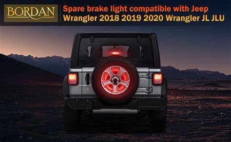 Amazon BORDAN Spare Tire Brake Light For Wrangler JL JLU Plug