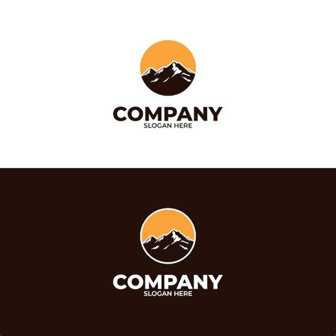 Illustration Vectorielle De Montagne Logo Design Vecteur Premium