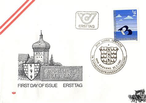 Sterreich Fdc S Jahre Bregenz Ma Shops