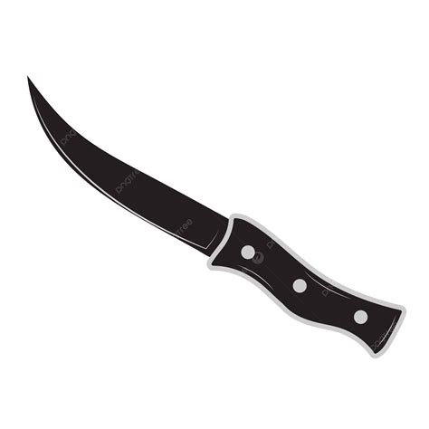 Black Knife With Handle Vector Knife Sharp Cut Knife Png And Vector