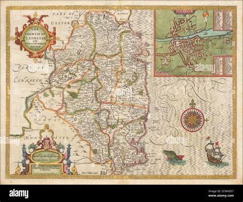 Historic Map Of Herefordshire John Speed Clients