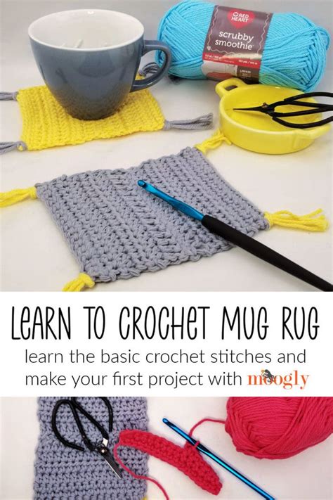 Learn To Crochet Mug Rug Free Beginner Pattern On Moogly Mug Rug