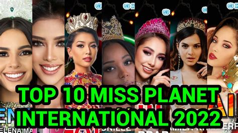 Watch Top 10 Miss Planet International 2022 Frontrunners 🥇 Own That Crown