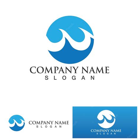 Premium Vector Water Wave Logo Design Template