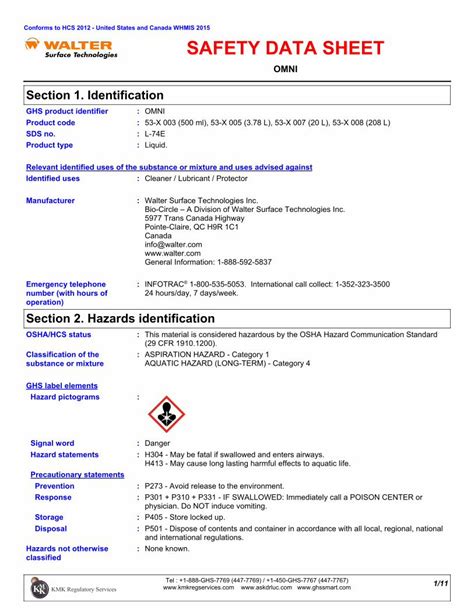 PDF SAFETY DATA SHEET Walter Surface Technologiesdocuments Walter