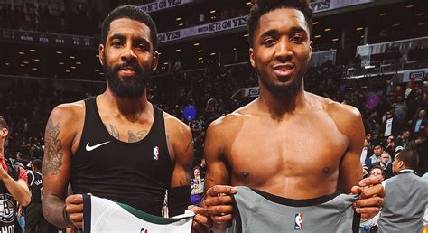 Donovan Mitchell And Kyrie Irving Trade Baskets And Then Jerseys In